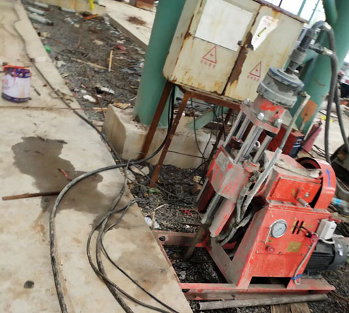 設(shè)備基礎(chǔ)下沉注漿